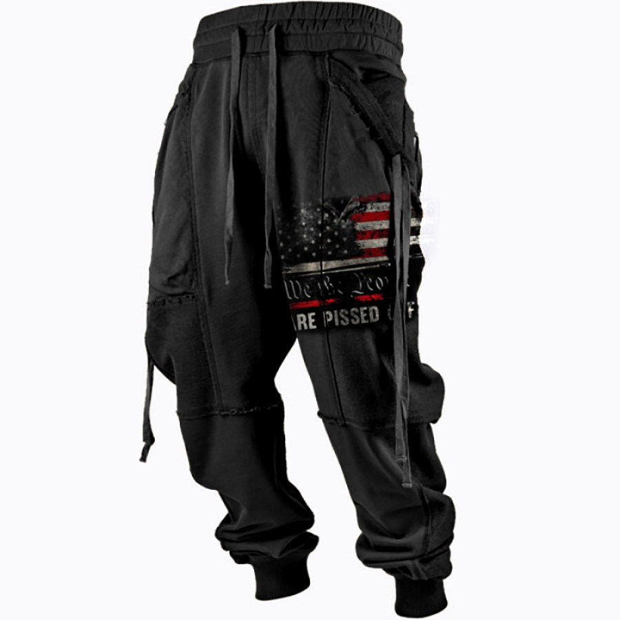 

We The People Are Pissed Off America Men's Outdoor Casual Pants