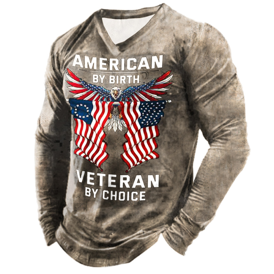 

Men's Outdoor Vintage American Flag Eagle Tactical Sweatshirt