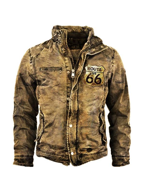 Men's Route 66 Retro Washed Warm Jacket