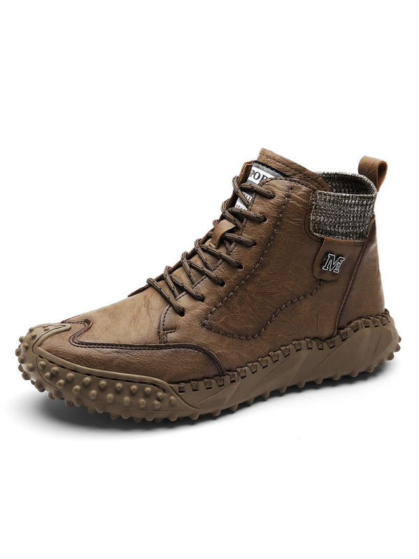 Men's Two-wear Soft Handmade High-top Martin Boots