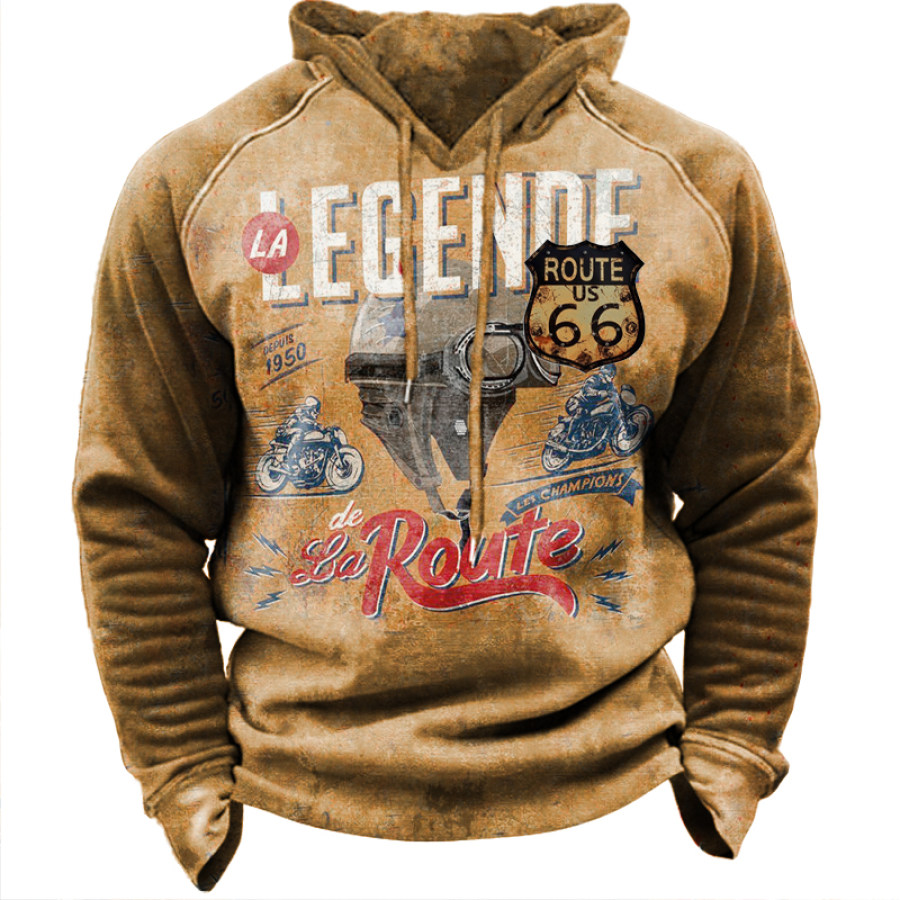 

American Legend Route 66 Print Hoodie