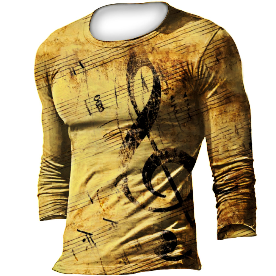 

Men's Outdoor Retro Music Symbol T-Shirt