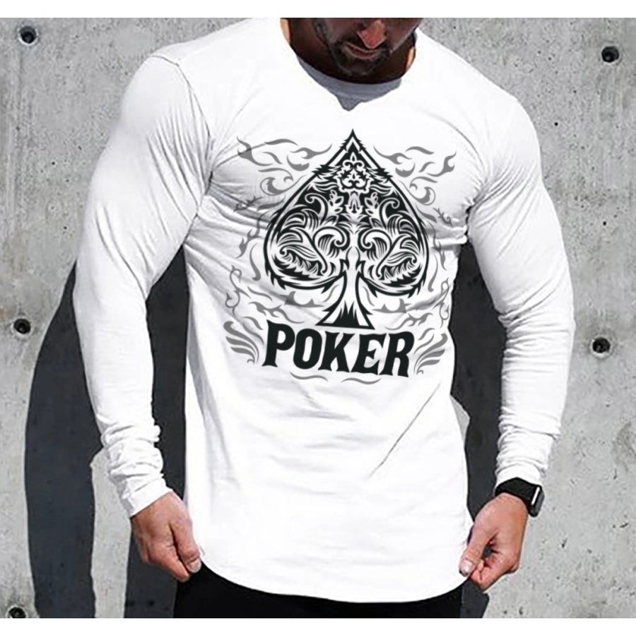 

Poker Print Long Sleeve T-shirt