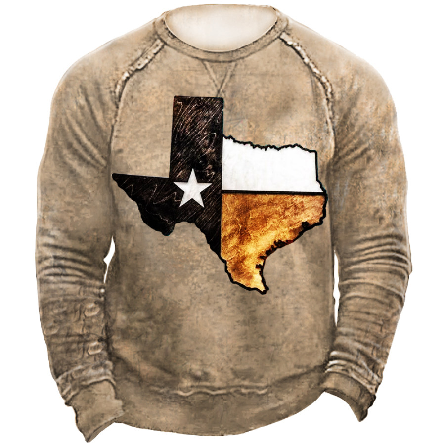 God Bless Texas Men's Outdoor Retro Tactical Hoodie