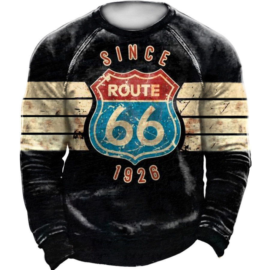 

Men's Route 66 Printed Outdoor Retro Tactical Sweatshirt