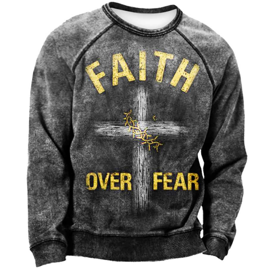 

Confidence Defeats Fear Men's Outdoor Sweatshirt