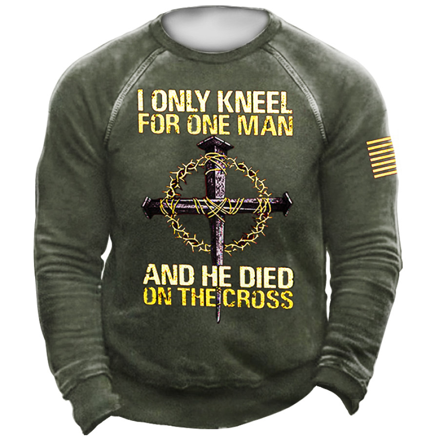 

ONLY KNEEL FOR ONE Men's Outdoor Sweatshirt