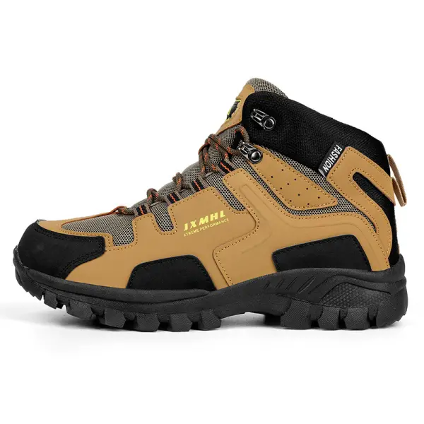 Men's Stitching Contrast Color Warm Foot Protection Outdoor Leisure Sports Shoes - Cotosen.com 