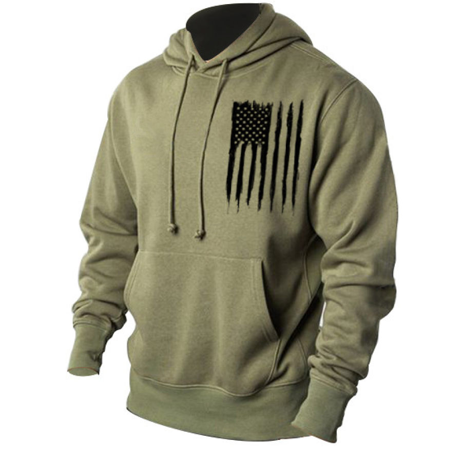 

Men's Nation Flag Printed Casual Outdoor Drawstring Warmth Pockets Hoodies