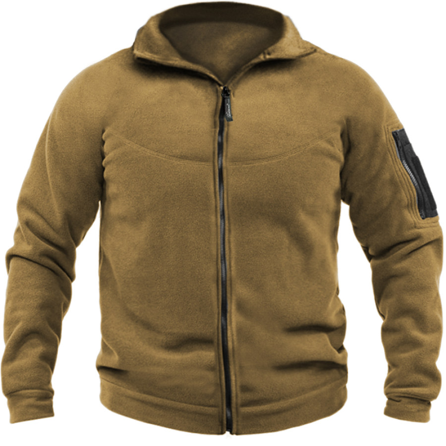 

Mens Outdoor Warm And Breathable Tactical Lapel Jacket