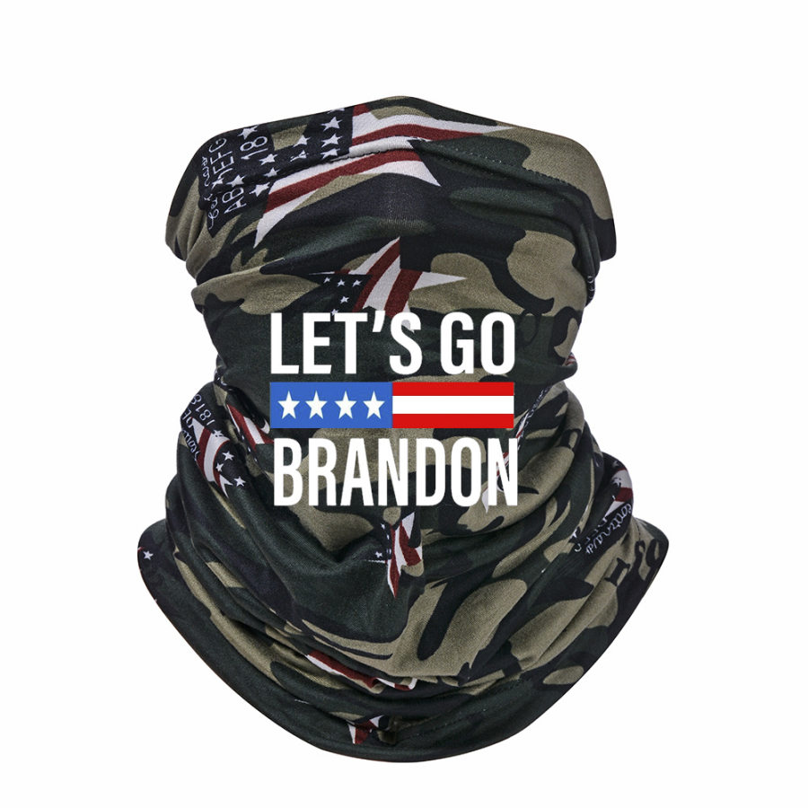 

Let's Go Brandon Camouflage Sun Mask Breathable Perspiration Scarf