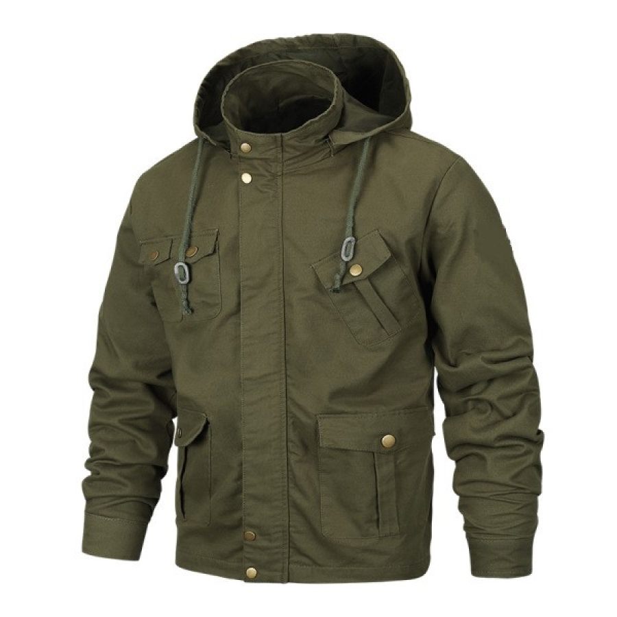 

Giacca Multitasche Uomo Lavata Uniforme Militare