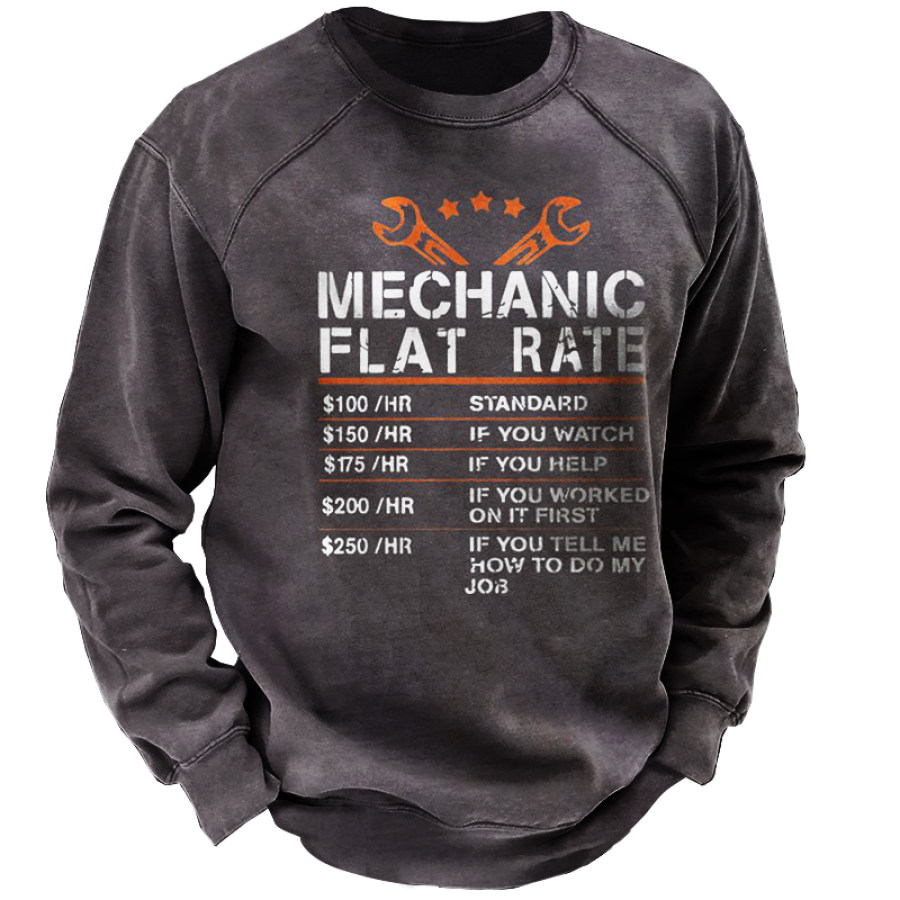 

Mechanic Hourly Rate Men's Outdoor Sweatshirt