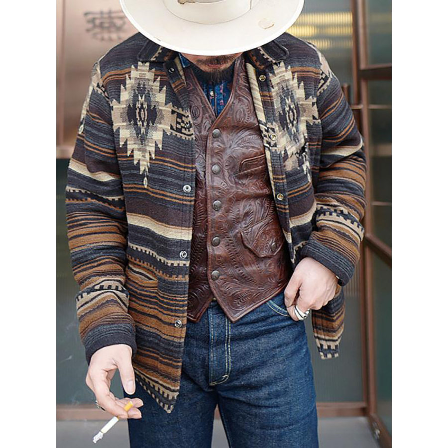 

Men's Western Style Printed Jacket