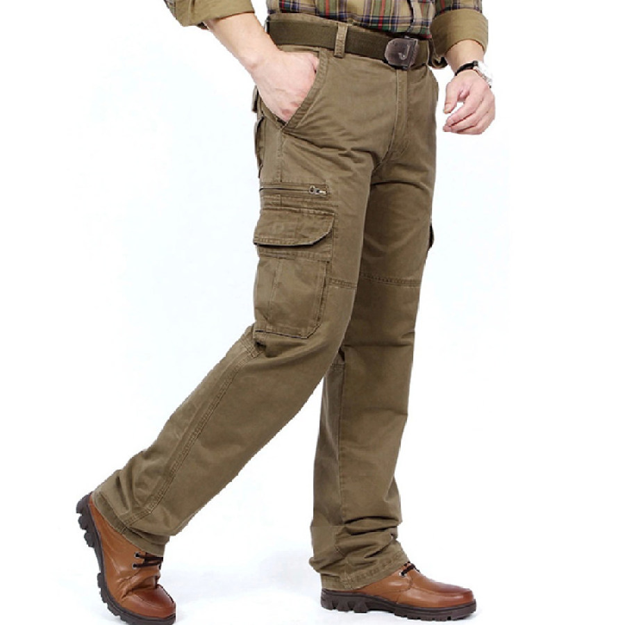 

Men's Outdoor Autumn And Winter Season Tooling Tactical Retro Pants