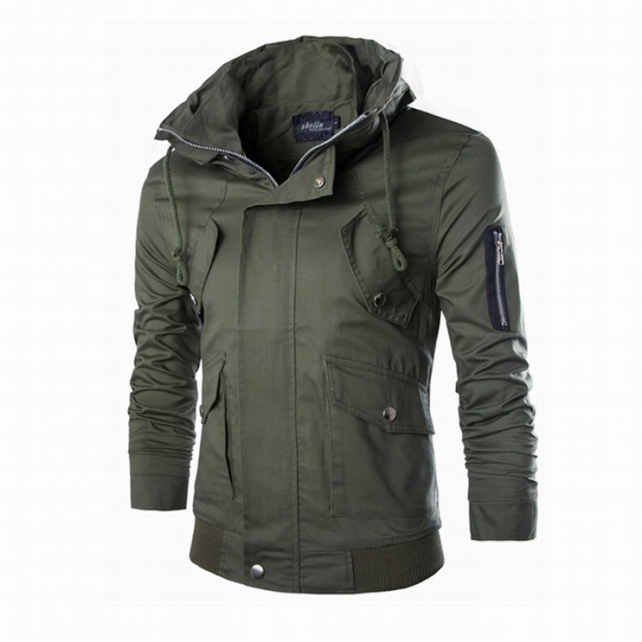 

Men's Tactical Style Foldable Hat Outdoor Casual Jacket