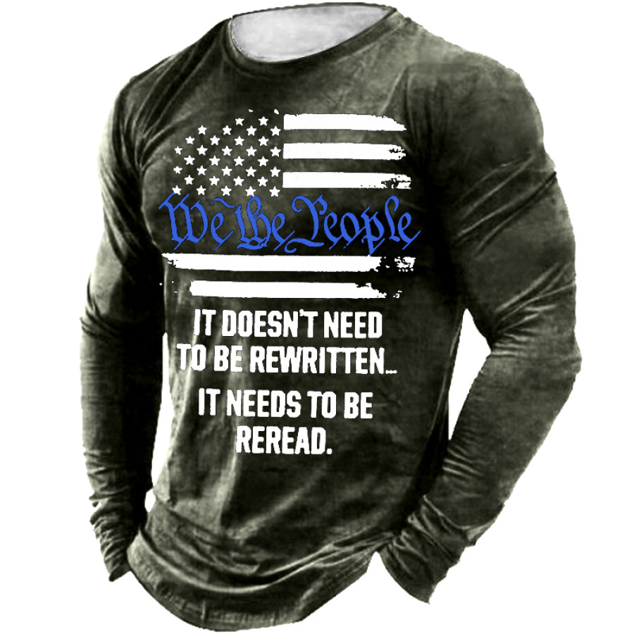 

We The People Men's Outdoor Retro Tactical T-Shirt