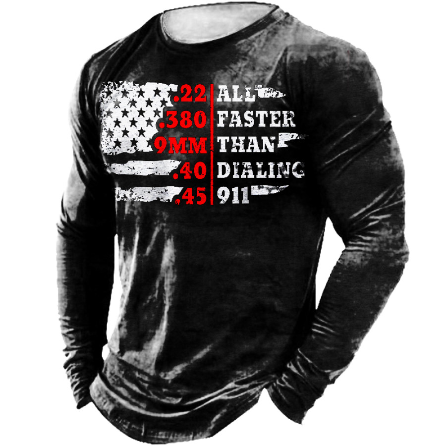 All Faster Than Dial. Men's Printed T-Shirt