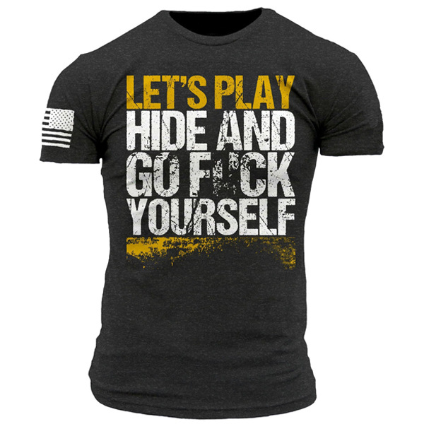 Let's Play Hidy Men's Chic Tactical Casual Short Sleeve T-shirt