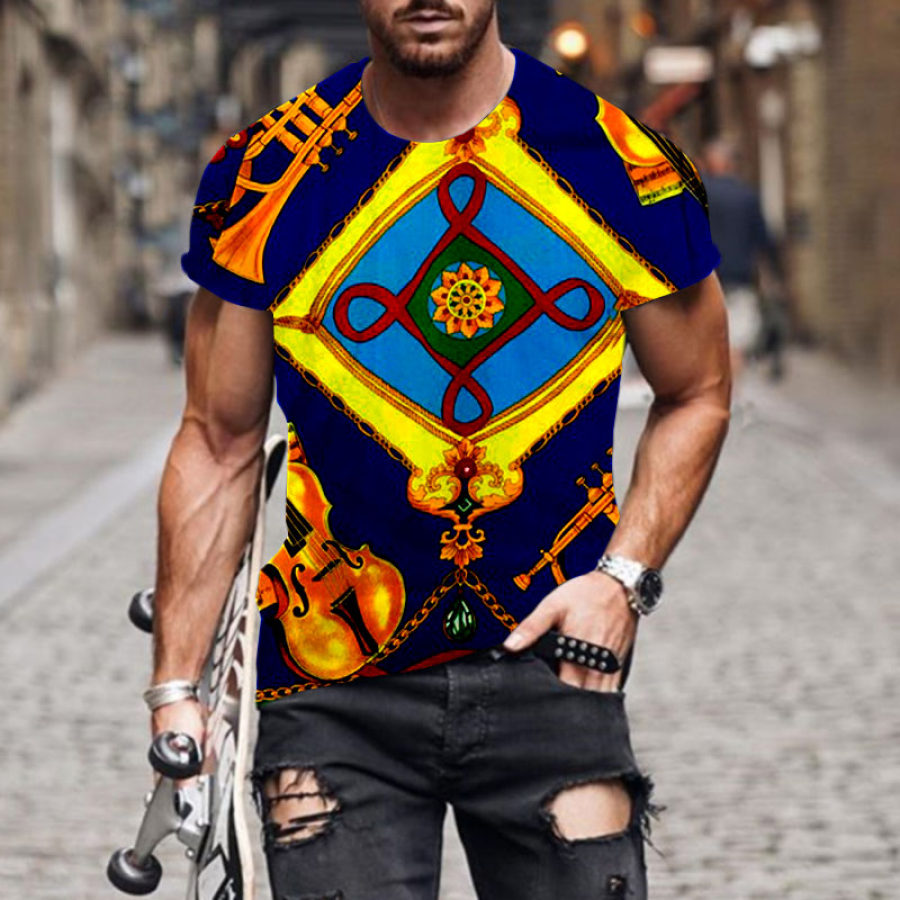

Lion Print Mens Casual T-shirt