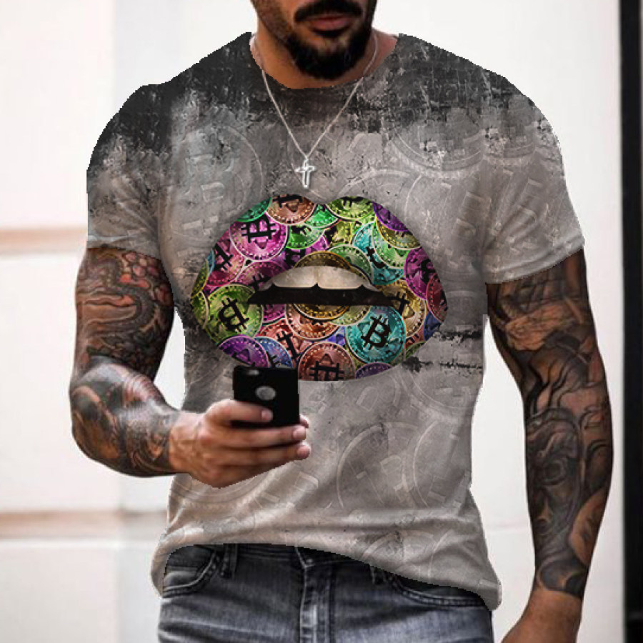 

Fashion Trend Bitcoin Print T-shirt