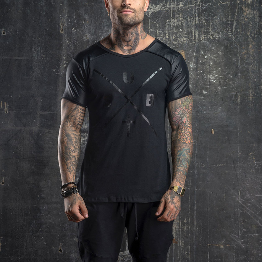 

Men's Casual Trend Round Neck Printed Short-sleeved T-shirt TT203