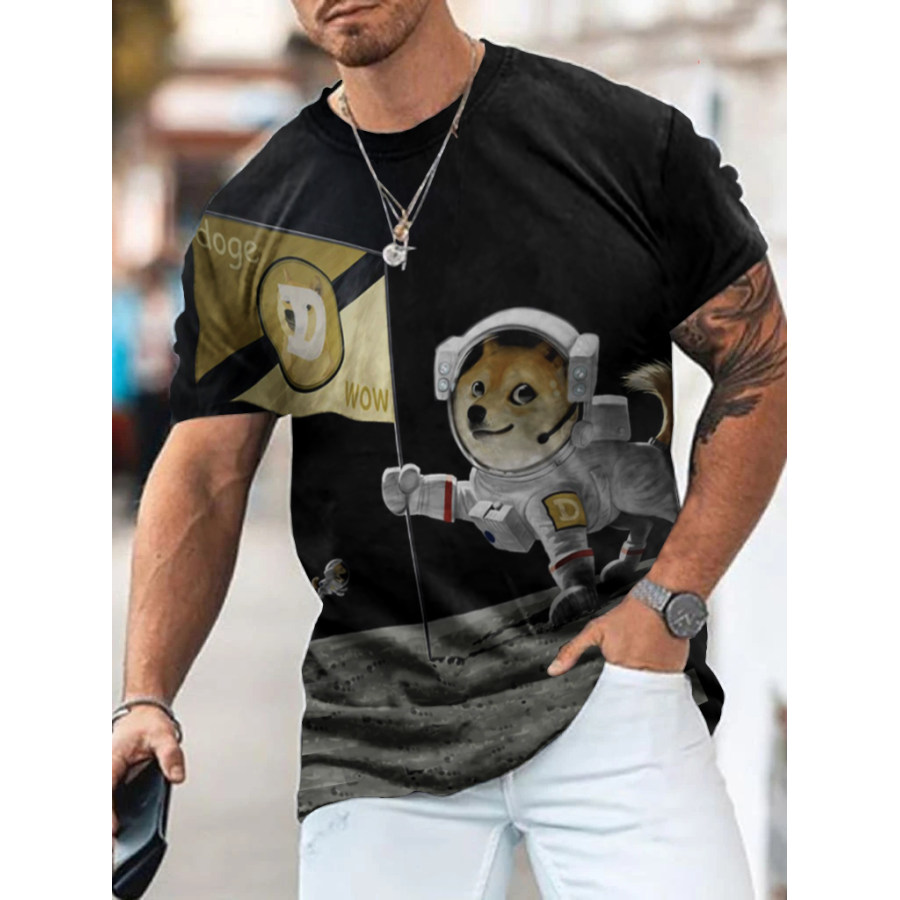 

Printed Dogecoin To The Moon 2021 T-shirt