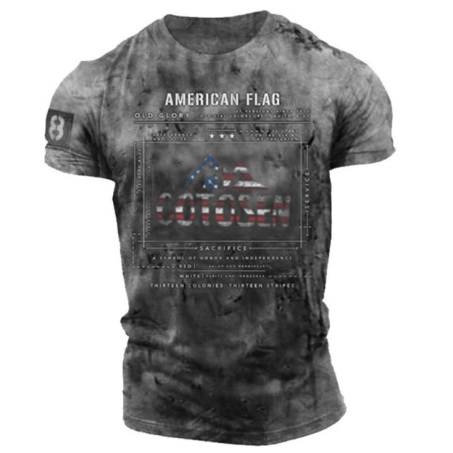 

Cotosen Mens Retro Casual Short Sleeve T-shirt