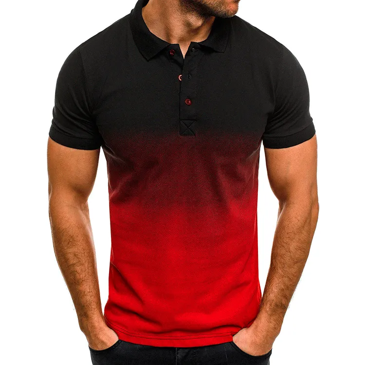 Men's Gradient Fashion POLO Shirt - Honeylop.chimpone.com 