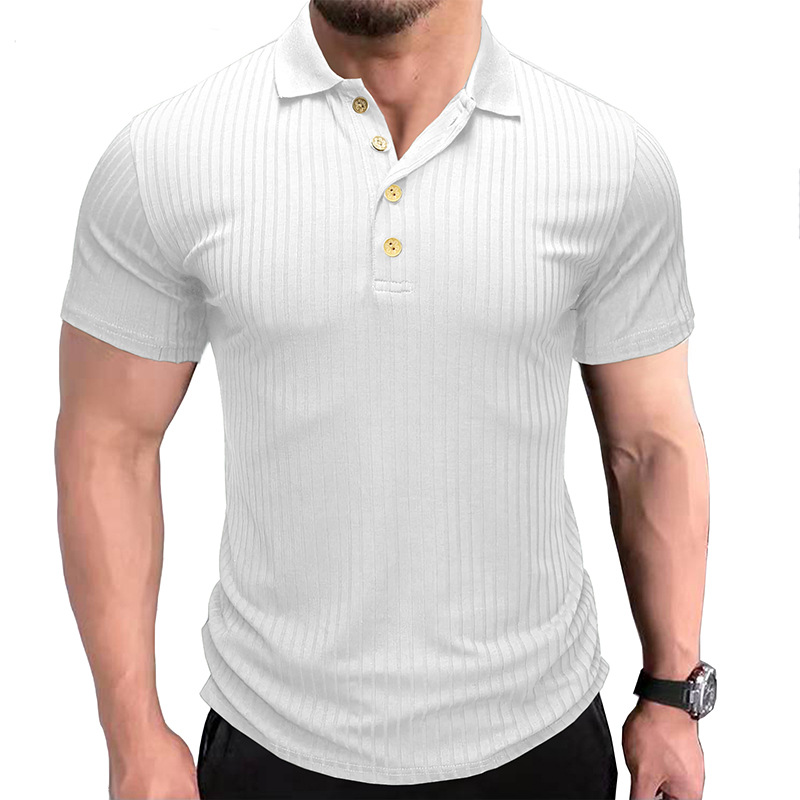 Men's Sports Solid Polo Chic Shirt