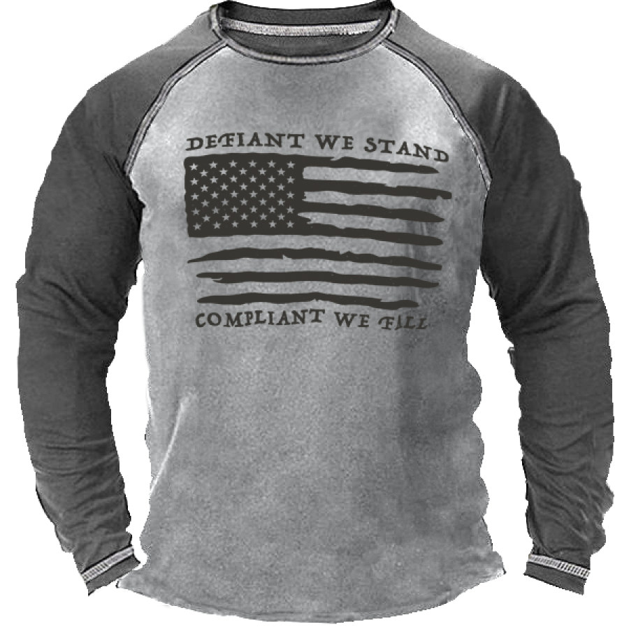 Men's Outdoor Defiant We Stand Long Sleeve T-shirt