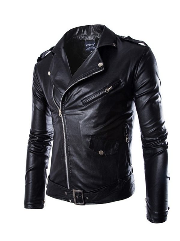 Faux Leather Jacket Motorcycle