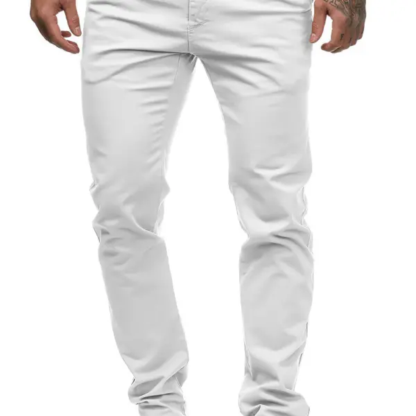 Men's Straight-Fit Modern Stretch Chino Pant - Sanhive.com 