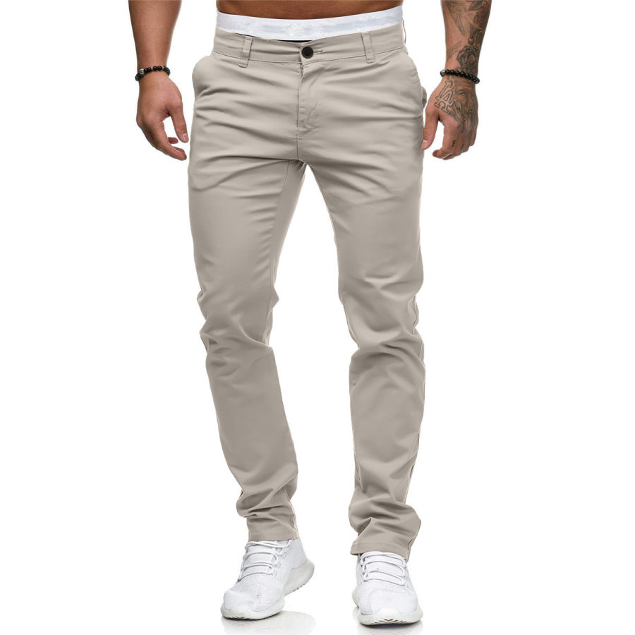 

Pantaloni Chino Elasticizzati Da Uomo Dalla Linea Dritta