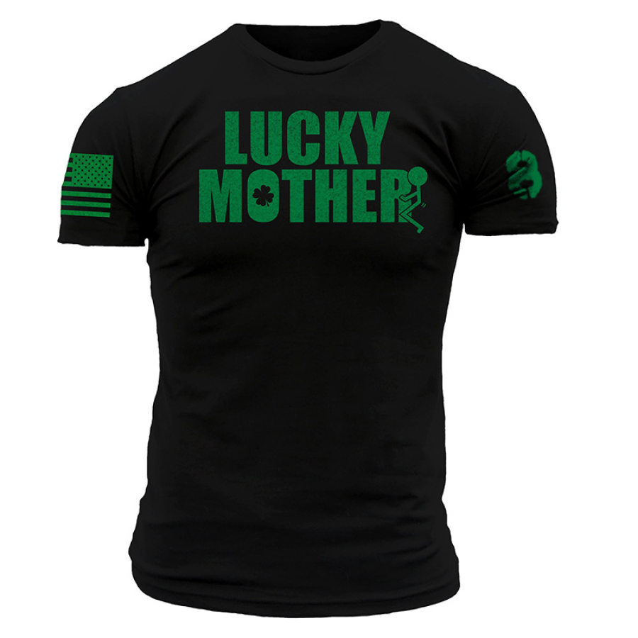

Lucky Mother Men's Outdoor Tactical Cotton T-Shirt