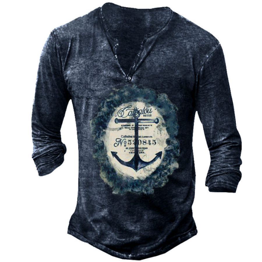 

Anchor Sailing Travel Men's Printed T-shirt