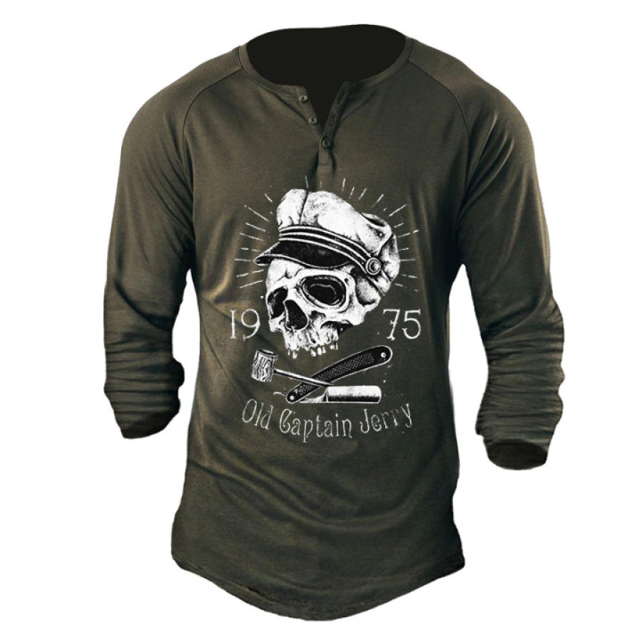 

Old Skull Caption Men's Print T-shirt