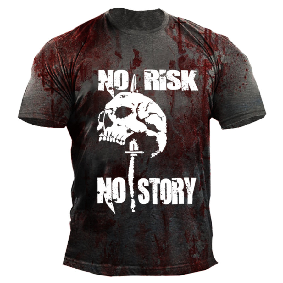 

No Risk Skull Men's T-shirt