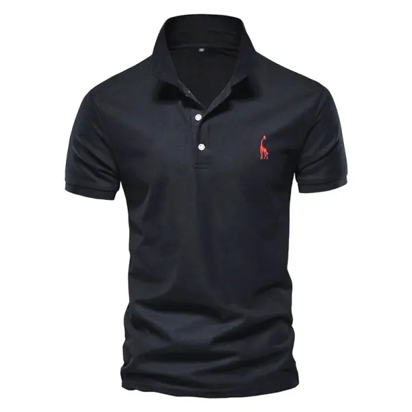 Men's Golf Turndown Collar Short Sleeved Polo Shirt - Kalesafe.com 
