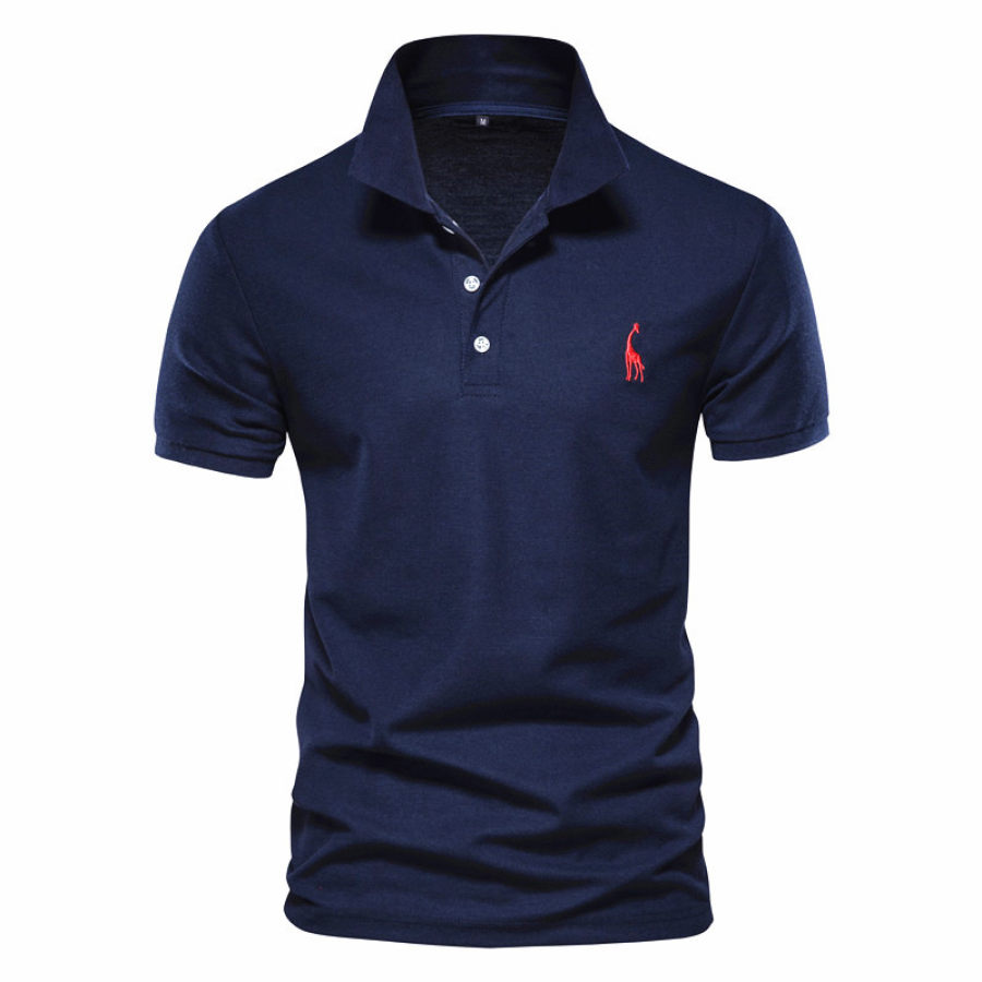 

Men's Golf Turndown Collar Short Sleeved Polo Shirt