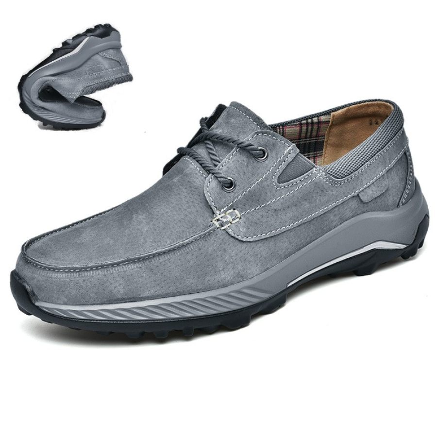 

Men's Genuine Leather Soft Breathable Low Top Outdoor Sports Casual Shoes