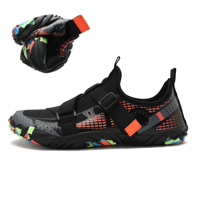 Men's Contrast Color Ribbon Chic Anti-slip Outdoor River Tracking Shoes