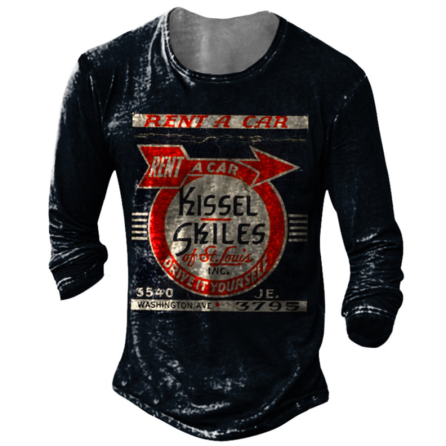 

Men's Outdoor Kissel Skiles Rent A Car Print Long Sleeve T-Shirt