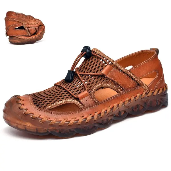 Men's Soft Sole Toe Outdoor Sandals - Anurvogel.com 