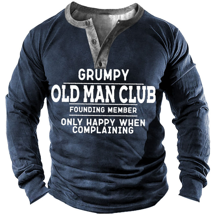 

Grumpy Old Man Club Men's Henley Shirt