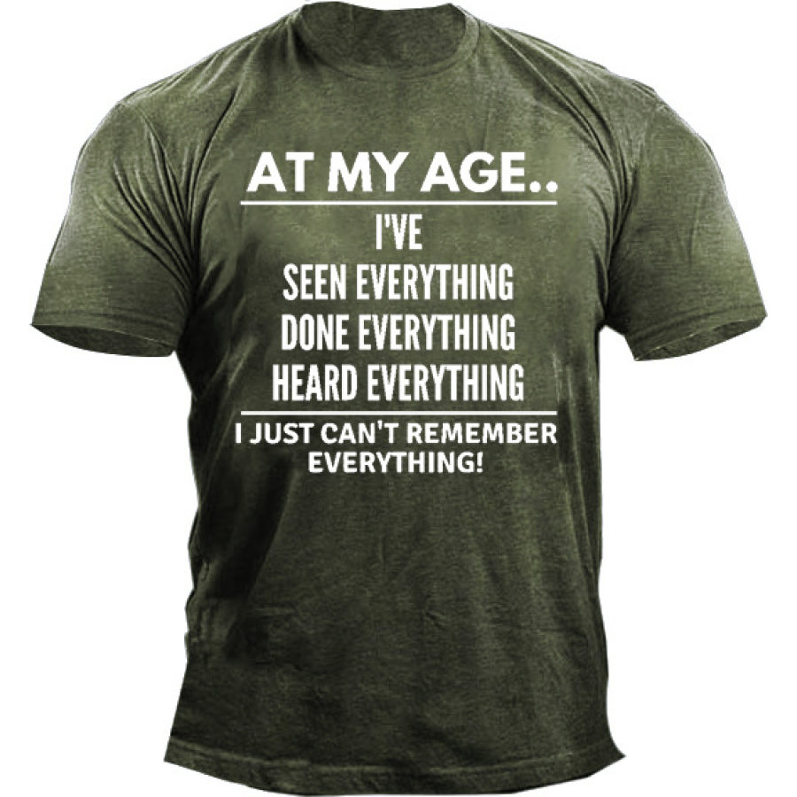 

At My Age Men's Short Sleeve T-Shirt