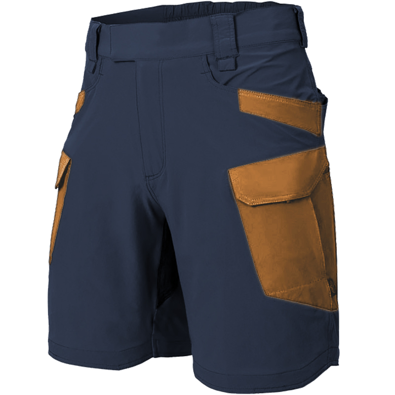 Men's Vintage Contrast Color Chic Outdoor Tactical Shorts