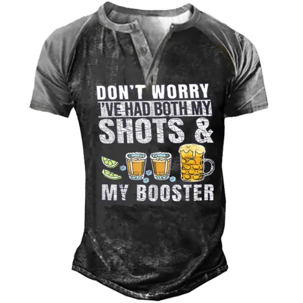 Don't Worry I've Had Both My Shots And Booster Funny Vaccine T-Shirt - Enocher.com 