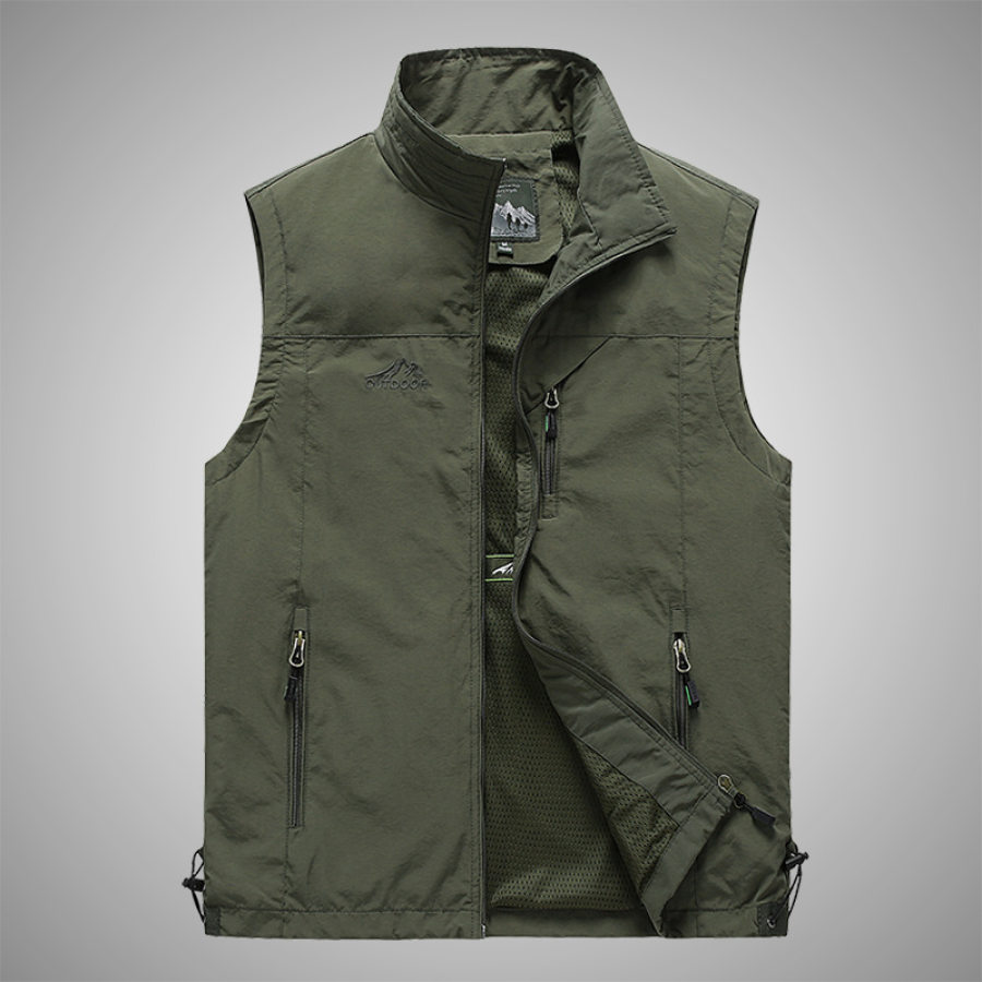 

Men's Side Pocket Breathable Functional Outdoor Sports Leisure Vest