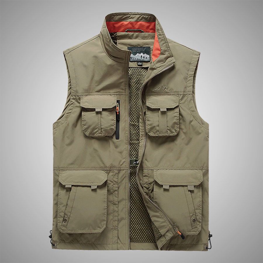 

Men's Mesh Inner Pocket Breathable Outdoor Sports Casual Vest